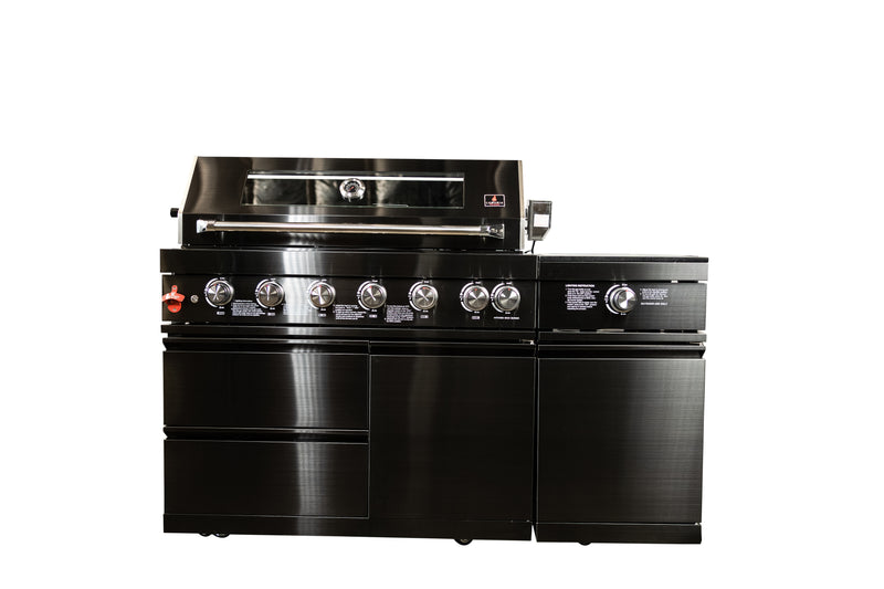 Load image into Gallery viewer, Luxuria Flame Modular Kitchen with 6-Burner Grill and Side Burner
