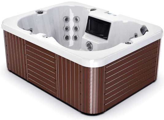 Cypress 4-Person 36-Jet Hot Tub with LED Fountains.