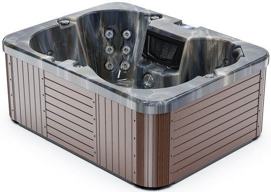 Cypress 4-Person 36-Jet Hot Tub with LED Fountains.