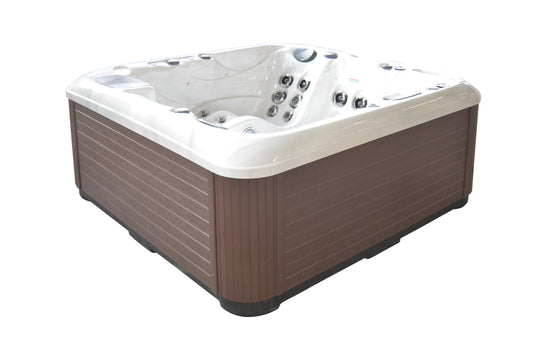 Sensation 4-Person 73-Jet Hot Tub with Double Lounge and Touch Screen
