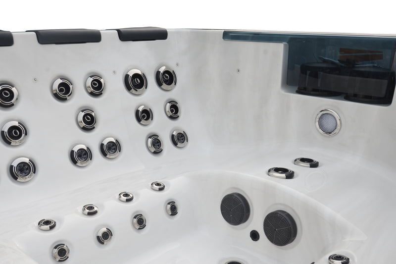 Load image into Gallery viewer, Allure 8-Person 65-Jet Hot Tub with Double Lounge and Touch Screen
