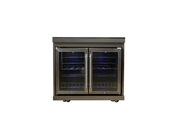 Load image into Gallery viewer, Luxuria Flame Pro Series 6-Burner Three Piece Modular Kitchen with Double Refrigerator
