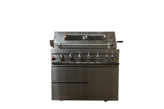 Luxuria Flame Pro Series 6-Burner Four Piece Modular Kitchen Straight