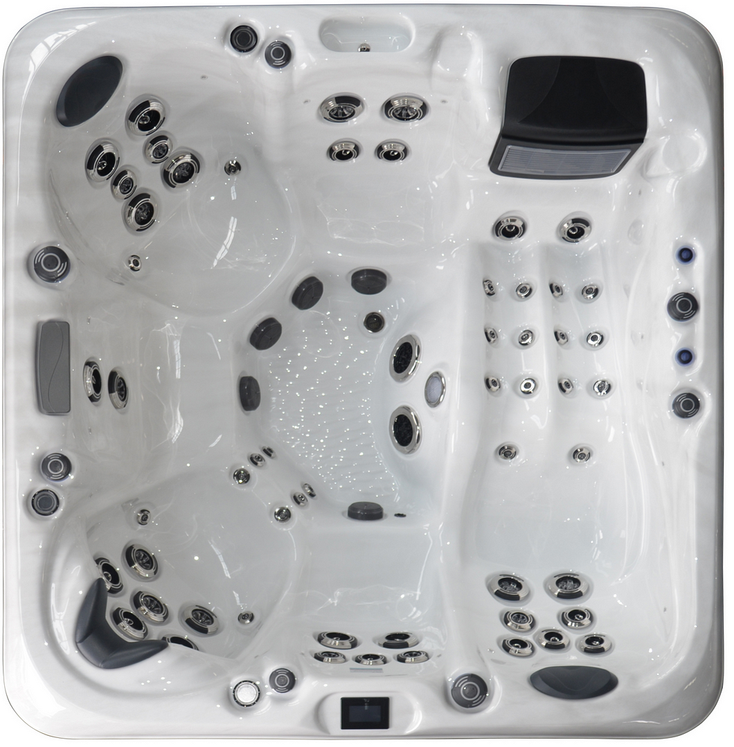 Serenity 6-Person 93-Jet Acrylic Hot Tub with Touch Screen and Ozonator