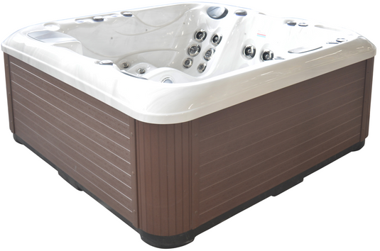 Sensation 4-Person 73-Jet 3-Pump Acrylic Double Lounger Hot Tub with Touch Screen and Ozonator
